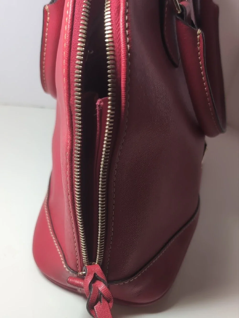 Dooney & Bourke Red Saffiano Satchel